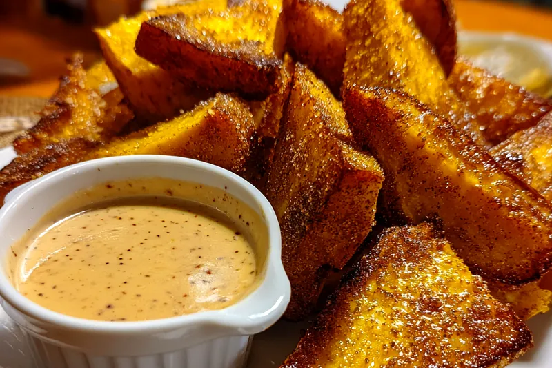 Cooking process for Air Fried Apple Wedges