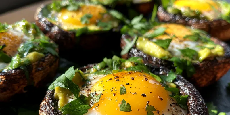 Avocado Egg Mushroom Delight