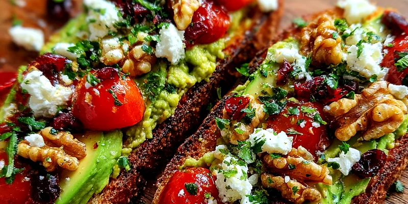 Avocado Toast with Cherry Tomatoes