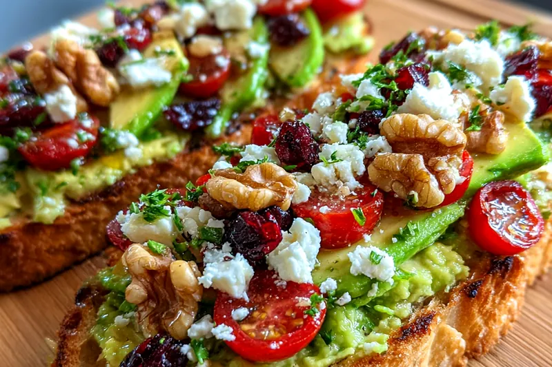 Fresh ingredients for Avocado Toast with Cherry Tomatoes