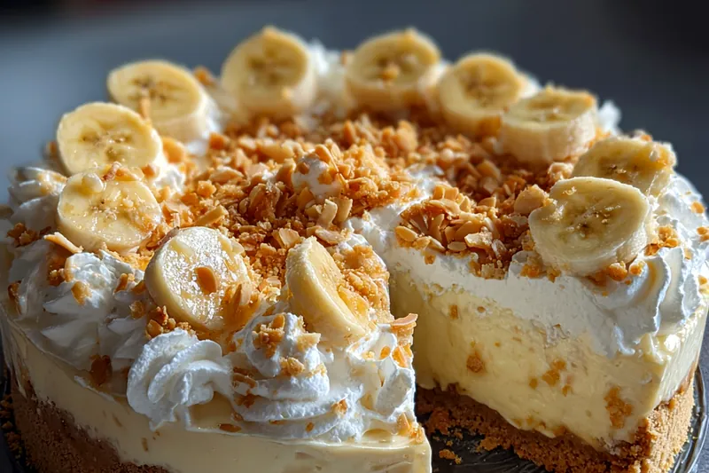 Cooking process for Banana Crunch Cheesecake Delight