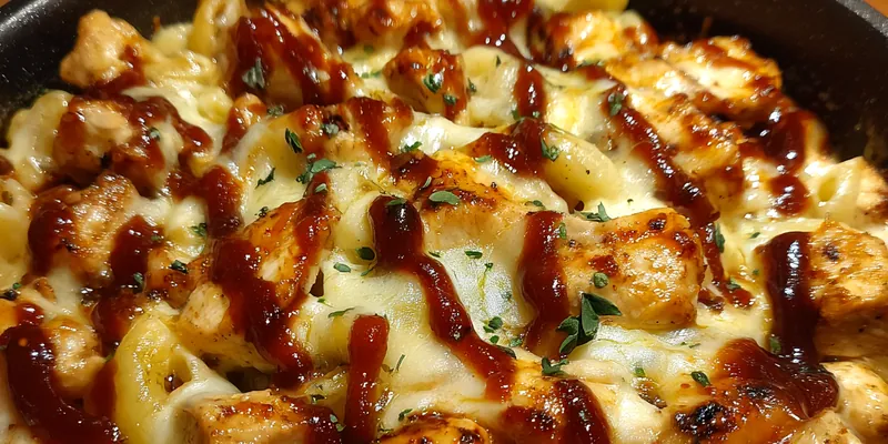 Barbecue Chicken Cheese Pasta