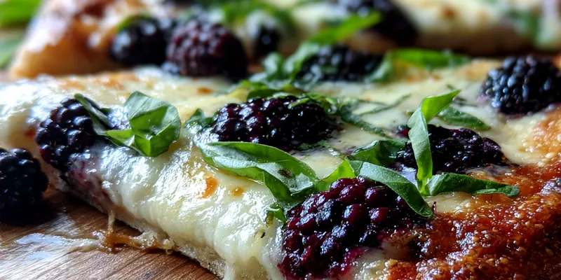 Blackberry Basil Gourmet Pizza