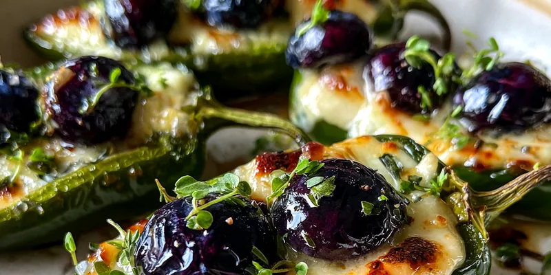 Blueberry Brie Jalapeño Bites