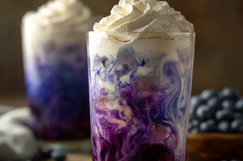 Cooking process for Blueberry Cream Soda Delight