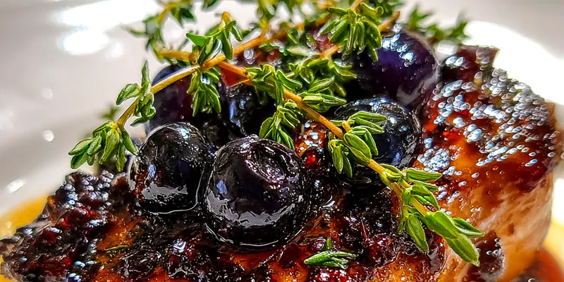 Blueberry Thyme Glazed Chicken