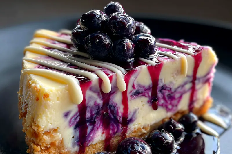 Cooking process for Blueberry White Chocolate Delight