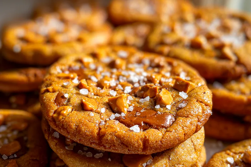 Fresh ingredients for Brown Butter Toffee Cookies