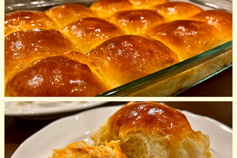 Fresh ingredients for Buffalo Chicken Bread Rolls