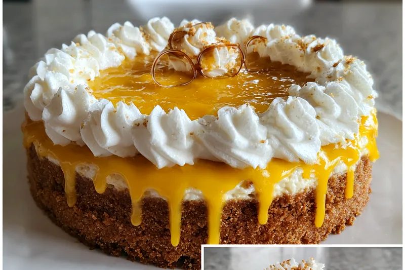 Fresh ingredients for Butterscotch Cream Cheesecake