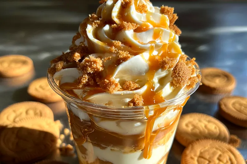 Cooking process for Caramel Cookie Cheesecake Cup