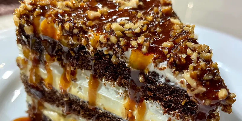 Caramel Nut Layer Cake