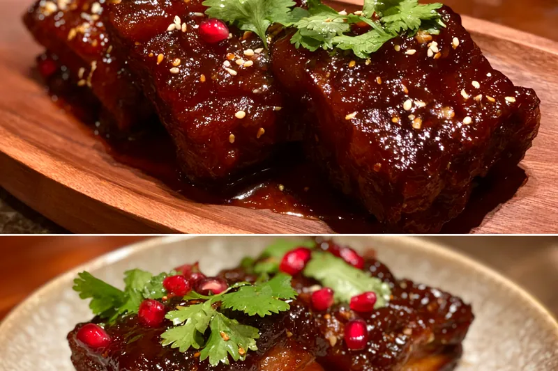Cooking process for Caramelized Asian Beef Ribs