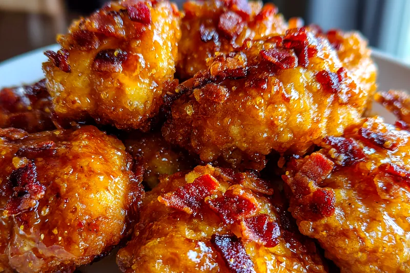 Fresh ingredients for Caramelized Bacon Glazed Chicken