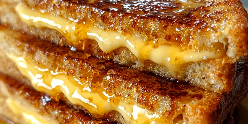 Caramelized Custard Toast Stack