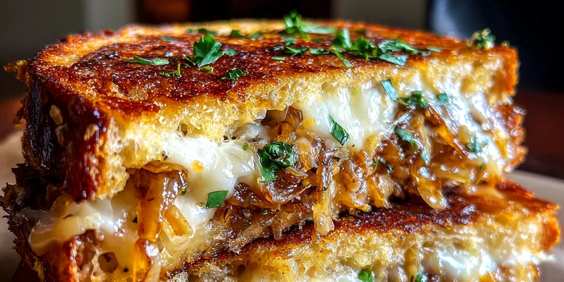 Caramelized Onion Grilled Cheese