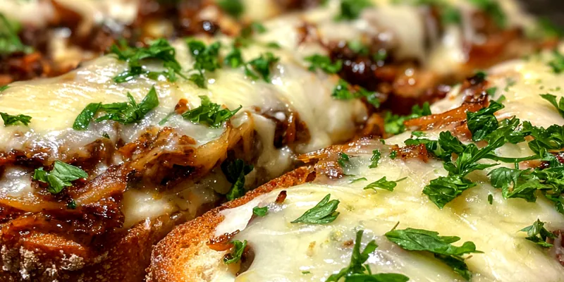 Cheesy Beef Garlic Toast