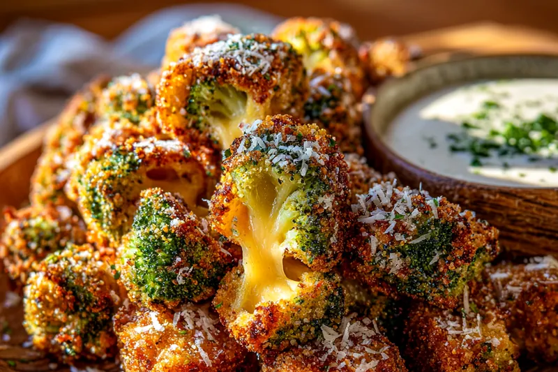 Fresh ingredients for Cheesy Broccoli Bites