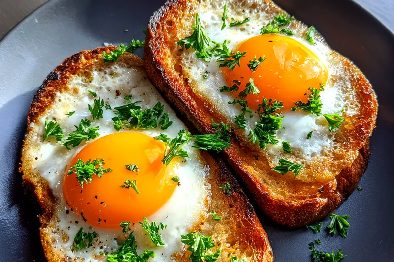 An array of fresh ingredients for Cheesy Egg Toast Delight, including eggs, cheese, and bread.