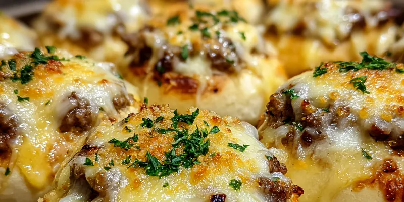 Cheesy Garlic Burger Buns