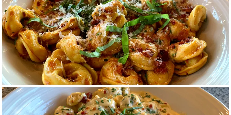 Cheesy Provolone Tortellini Delight