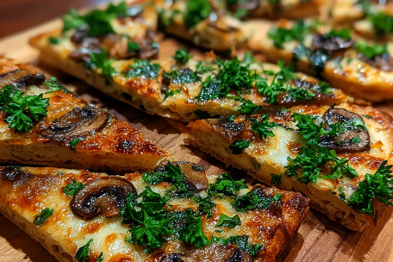 Cooking process for Cheesy Spinach Mushroom Bake