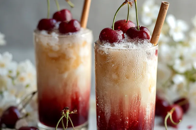 Cooking process for Cherry Earl Grey Milk Tea