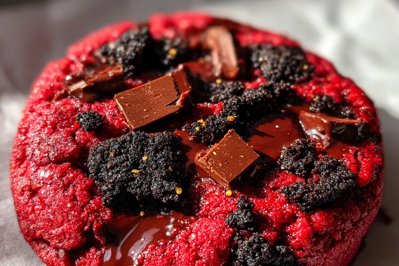 Cooking process for Chewy Red Velvet Oreo Cookies