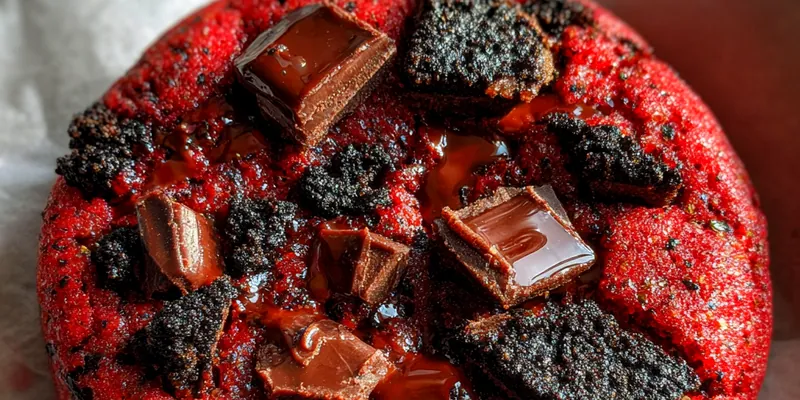 Chewy Red Velvet Oreo Cookies