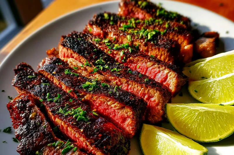 Fresh ingredients for Chili Lime Flank Steak
