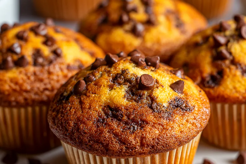 Fresh ingredients for Chocolate Chip Muffins