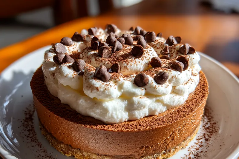 Fresh ingredients for Chocolate Cream Topped Delight