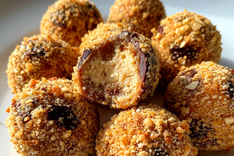 Cooking process for Chocolate Crumb Balls Delight