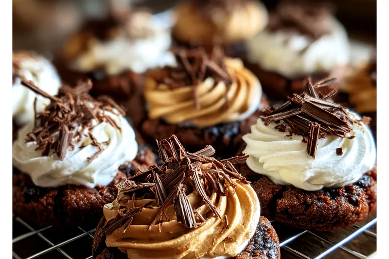 Cooking process for Chocolate Frosted Delight Cookies