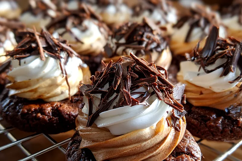 Fresh ingredients for Chocolate Frosted Delight Cookies