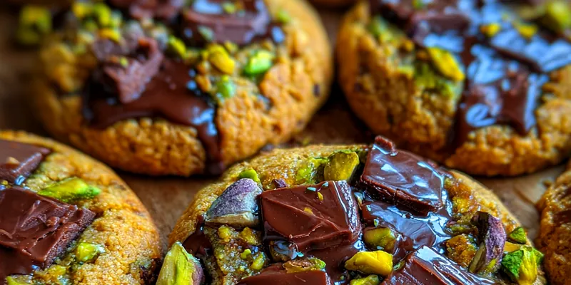 Chocolate Pistachio Chip Cookies