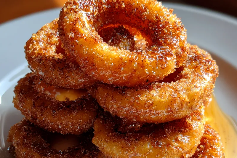 Fresh ingredients for Cinnamon Sugar Apple Rings