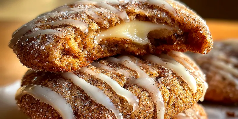 Cinnamon Sugar Stuffed Cookies