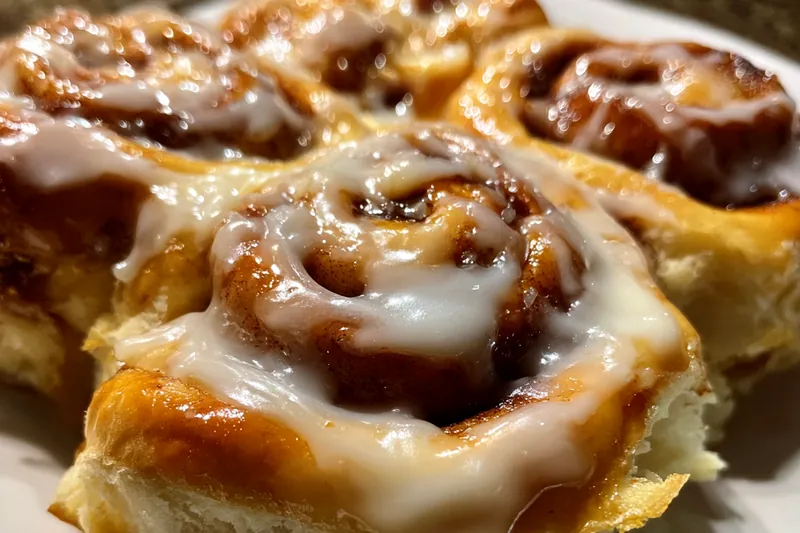 Cooking process for Cinnamon Swirl Rolls Glaze