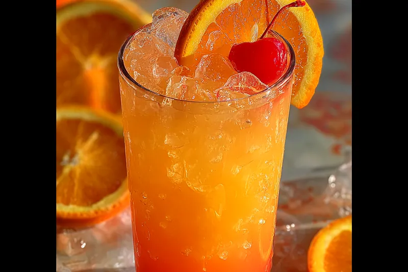 Cooking process for Citrus Cherry Amaretto Cocktail