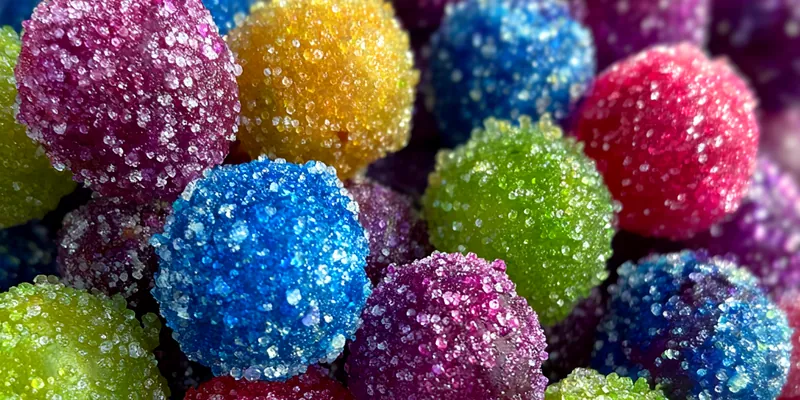 Colorful Candied Grapes Delight