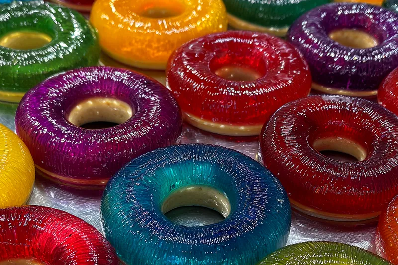 Cooking process for Colorful Candied Pineapple Rings