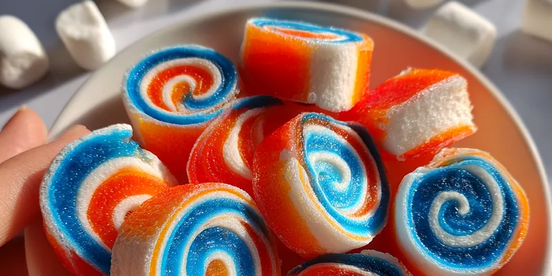 Colorful Spiral Jello Treats