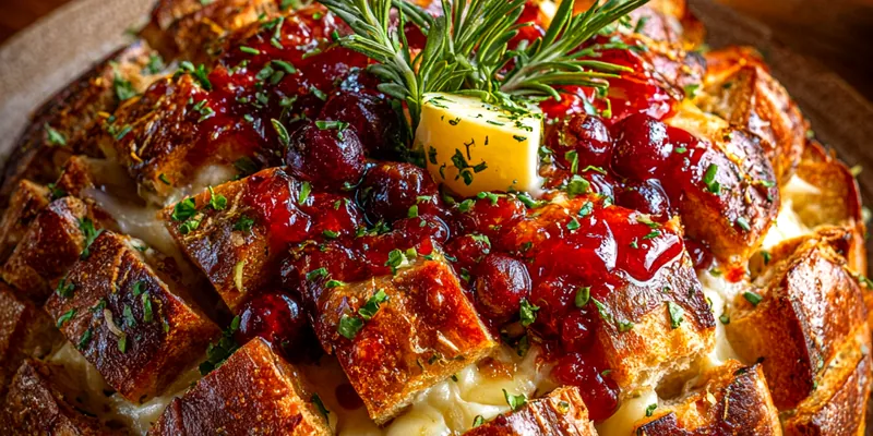 Cranberry Brie Pull-Apart Bread