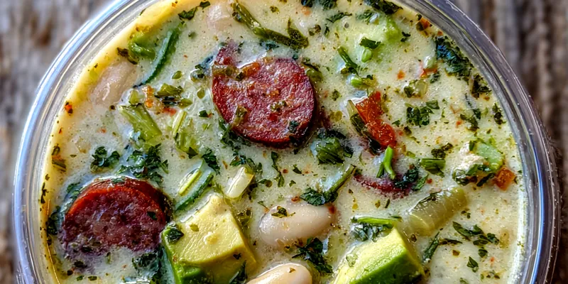 Creamy Avocado Bean Soup