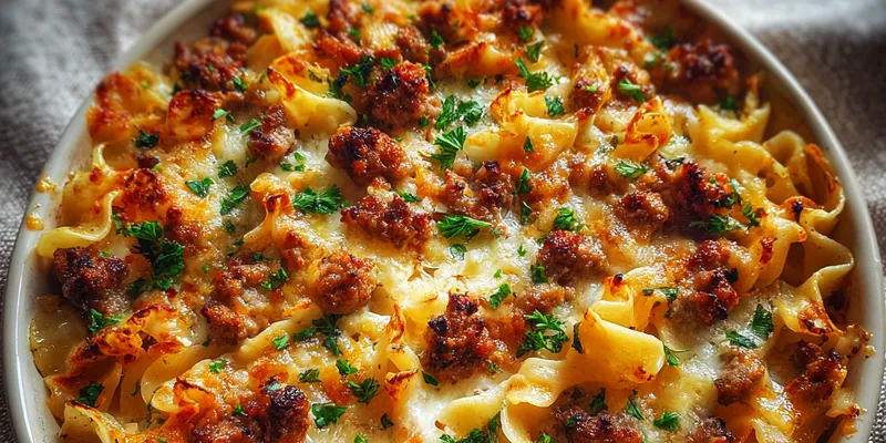 Creamy Beef Noodle Bake