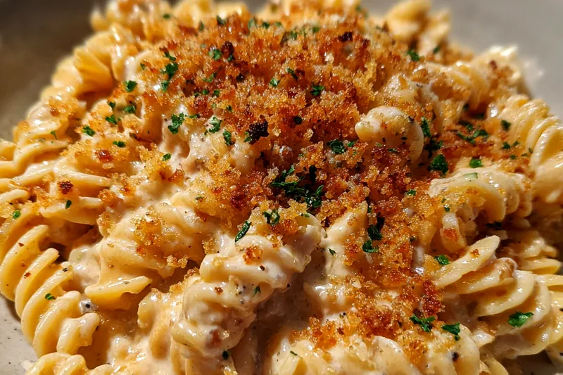 Cooking process for Creamy Cheesy Pasta Bake