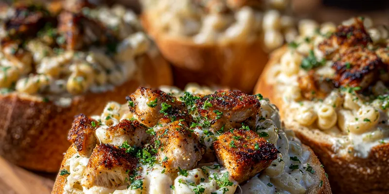 Creamy Chicken Bread Bowls