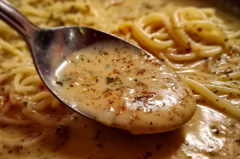 Fresh ingredients for Creamy Herb Pasta Sauce