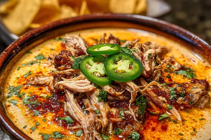 Cooking process for Creamy Jalapeño Chicken Chili